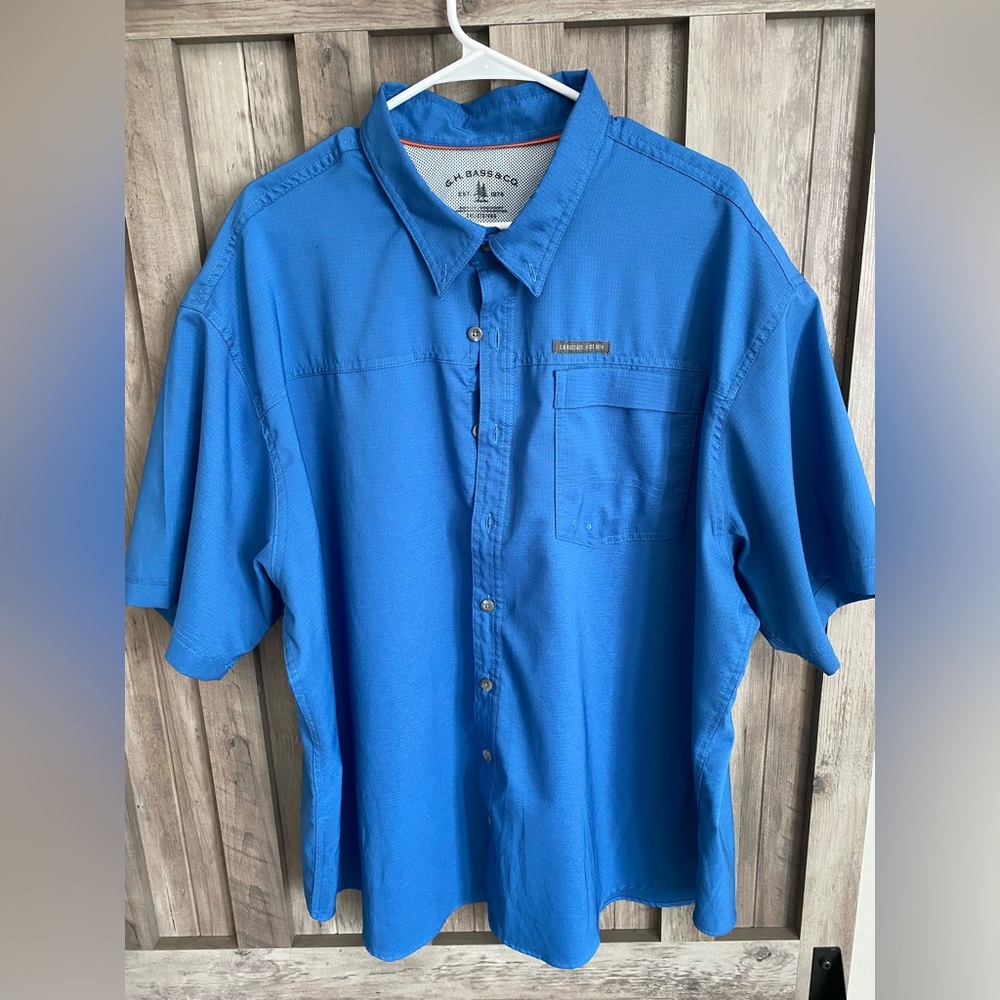 GH Bass & Co. Mens Blue Button Down Shirt